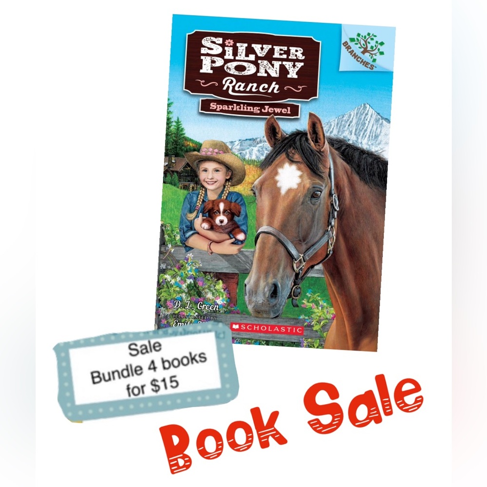 4/$15 SALE❤️Scholastic Silver Pony Ranch Book - Sparkling Jewel